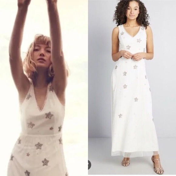 NWT Modcloth Under the Stars Sequin Maxi Dress - Picture 1 of 12